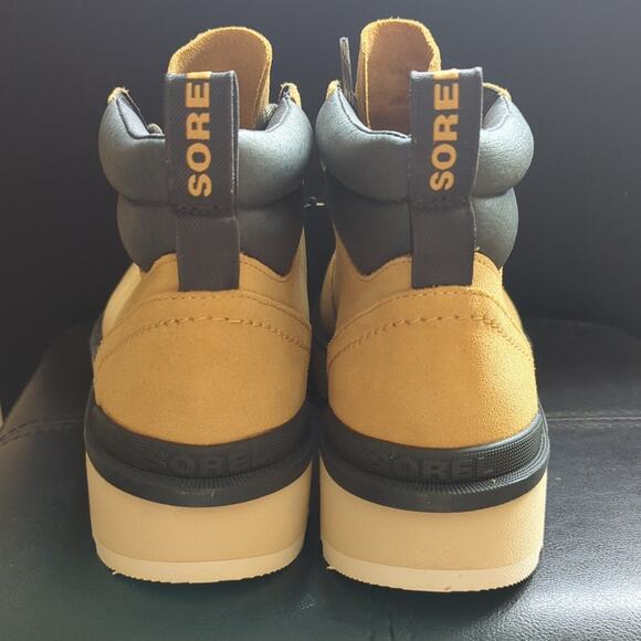 Sorel Hi-Line Hiker Lightweight Waterproof Geo Yellow Outdoor Hiking Boots NWT - Picture 4 of 8